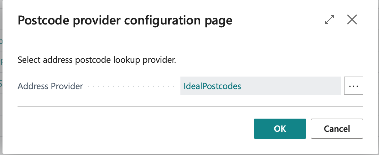 Address Provider set to Ideal Postcodes-screenshot