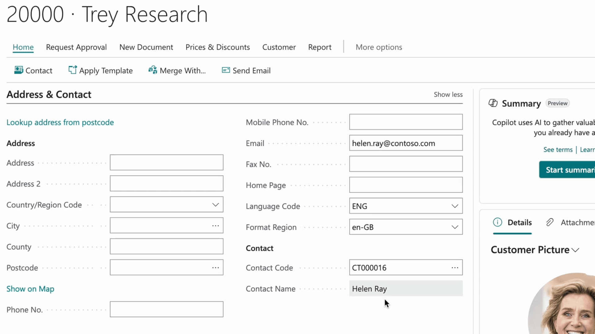 Business Central Postcode Lookup Demo-screenshot