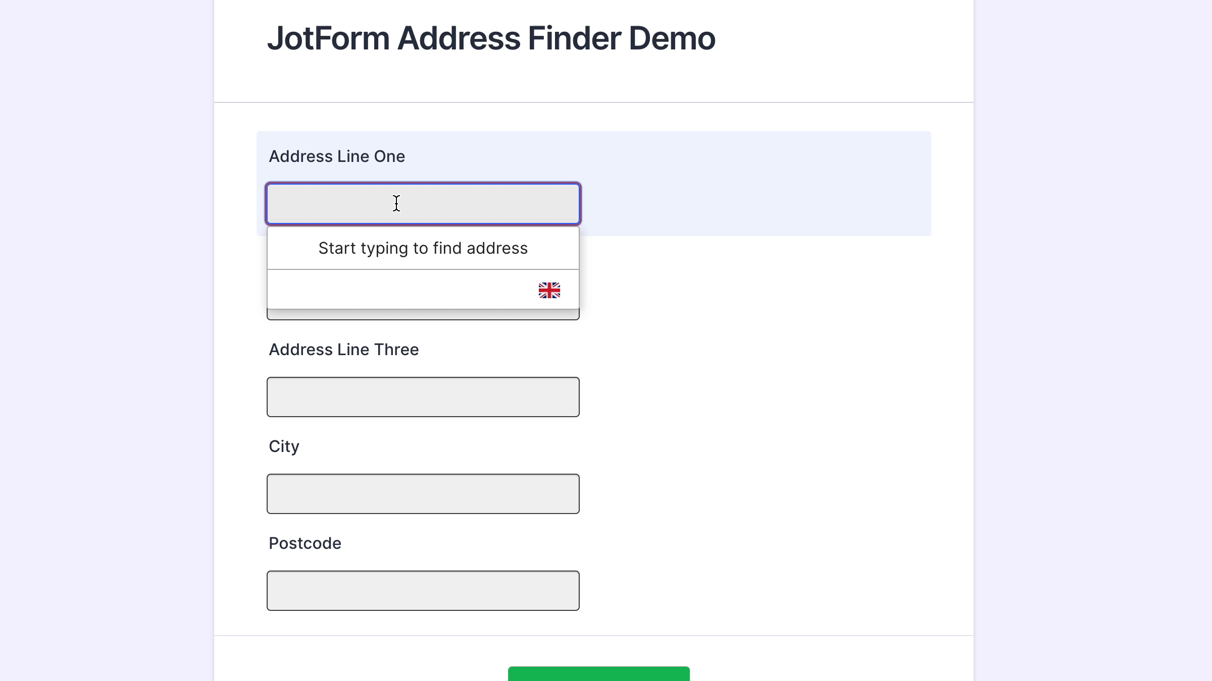 Quickly populate your address fields-screenshot