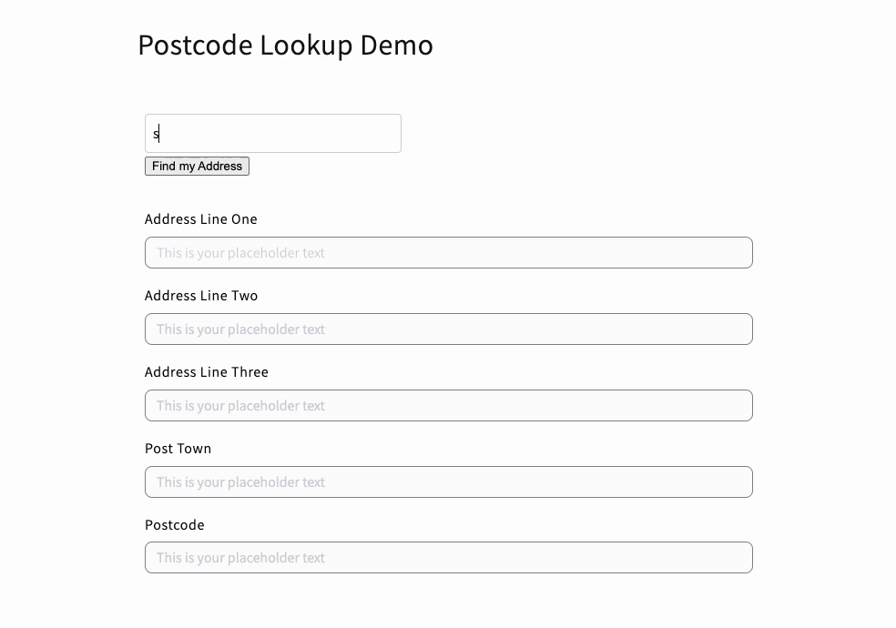 Add Postcode Lookup to your checkout address forms-screenshot