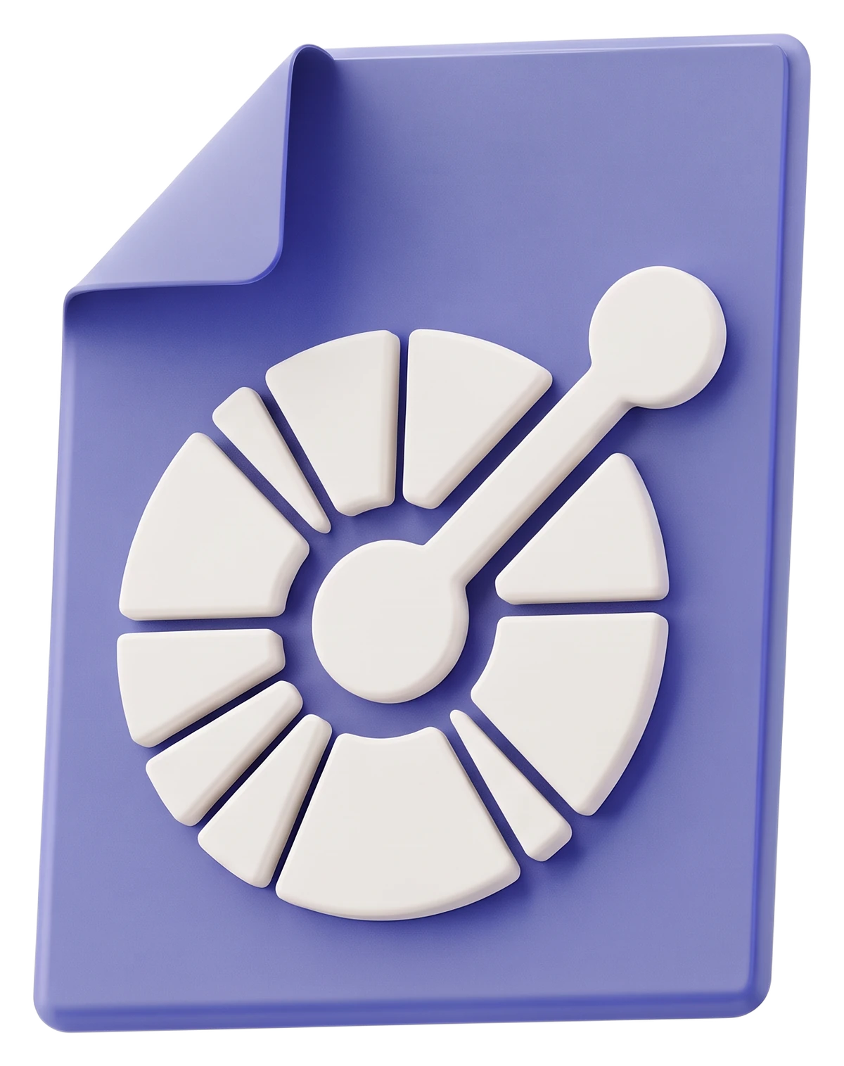 3D icon of a document with the OpenAPI wheel emblem